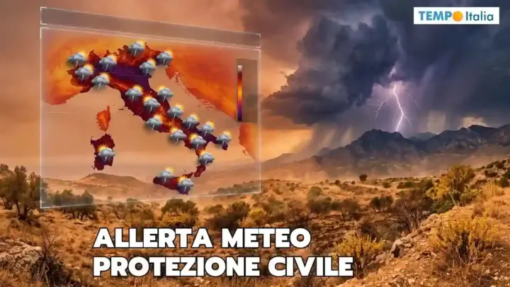 Allerta meteo 17 e 18 agosto arancione in Lombardia, giallo in 13 regioni