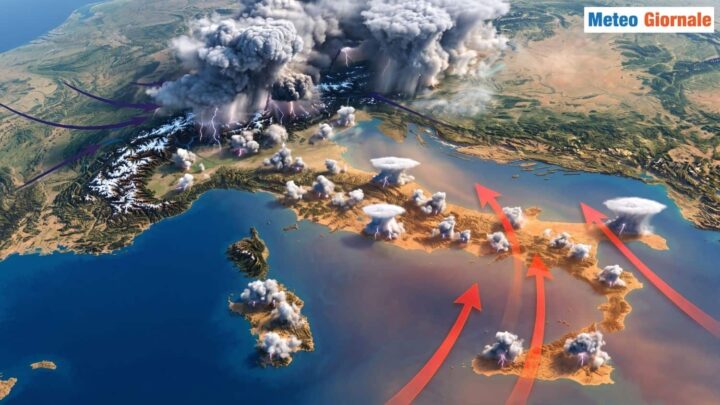 Grandine in varie Regioni dal 7 Agosto. Le aree più esposte