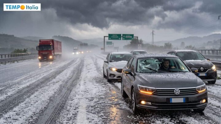 Grandine improvvisa in auto e in autostrada: come proteggersi