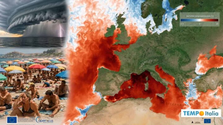 Notti super tropicali anche 28°C. Temporali violenti in arrivo da stanotte
