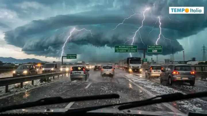 Temporali autorigeneranti e grandine dal 20 al 23 agosto: ecco le zone a rischio