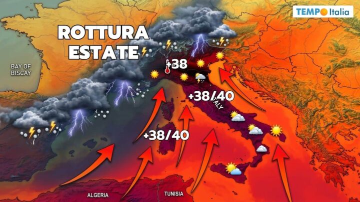 Grandine e Temporali sull’Anticiclone ancora più forte. Poi Stop