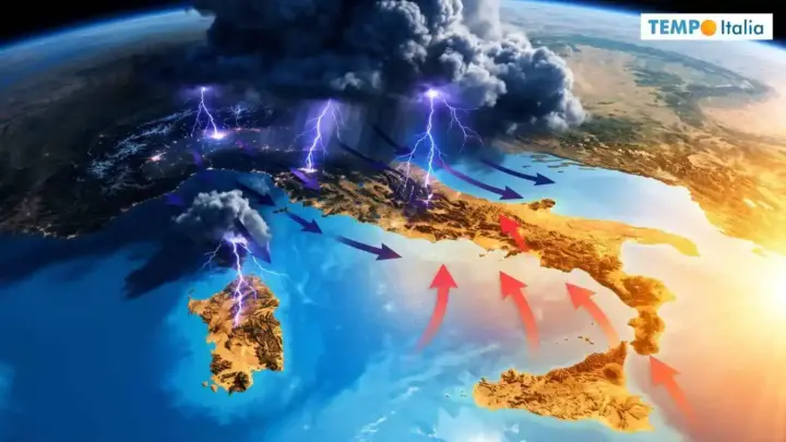Temporali e grandine dal 20-21 Agosto. Sud piomba il caldo