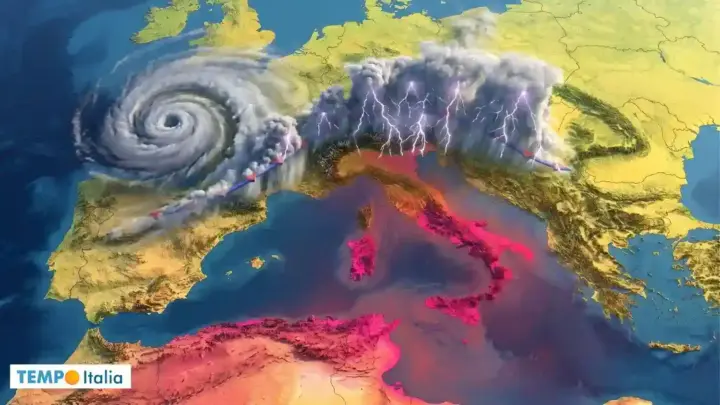 Temporali più violenti al Nord causati anche dal caldo del Centro e Sud